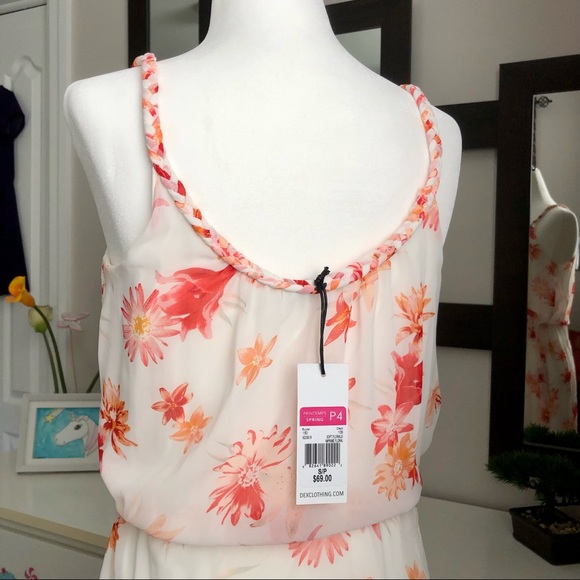 NWT Dec Clothing Soft Floral Dress Size Small - Picture 3 of 4